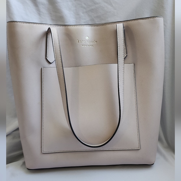 kate spade Handbags - kate spade Light Beige/pink Tote Bag